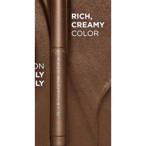 L’Oréal Le Shadow Stick Eyeshadow, 240 Brown Abyss (Shimmering Rich Brown) - Picture 1 of 4